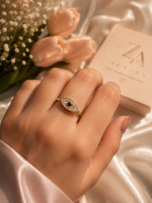 Evil eye Ring (adjustable)