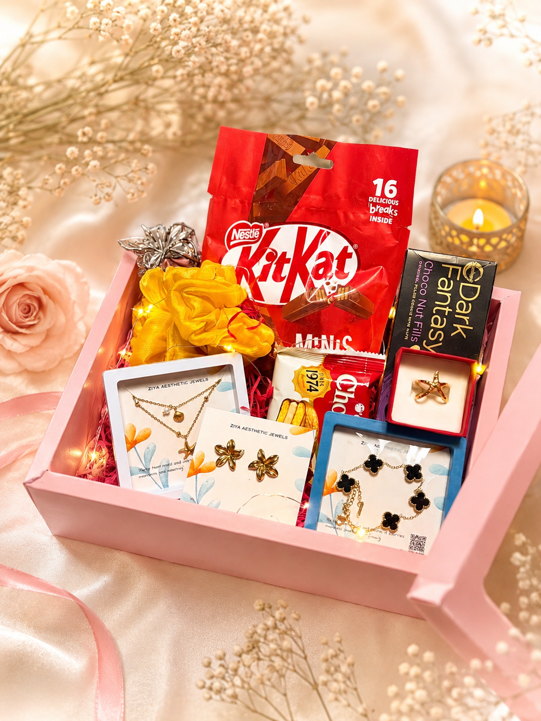 Pretty pink hamper