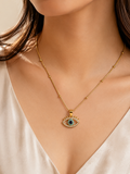 Zircon Evil Eye Necklace