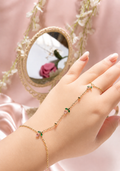 Pink tulip hand chain