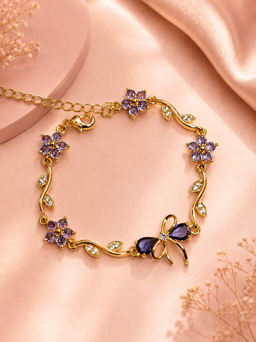 Princess Bow Bracelet (adjustable size)